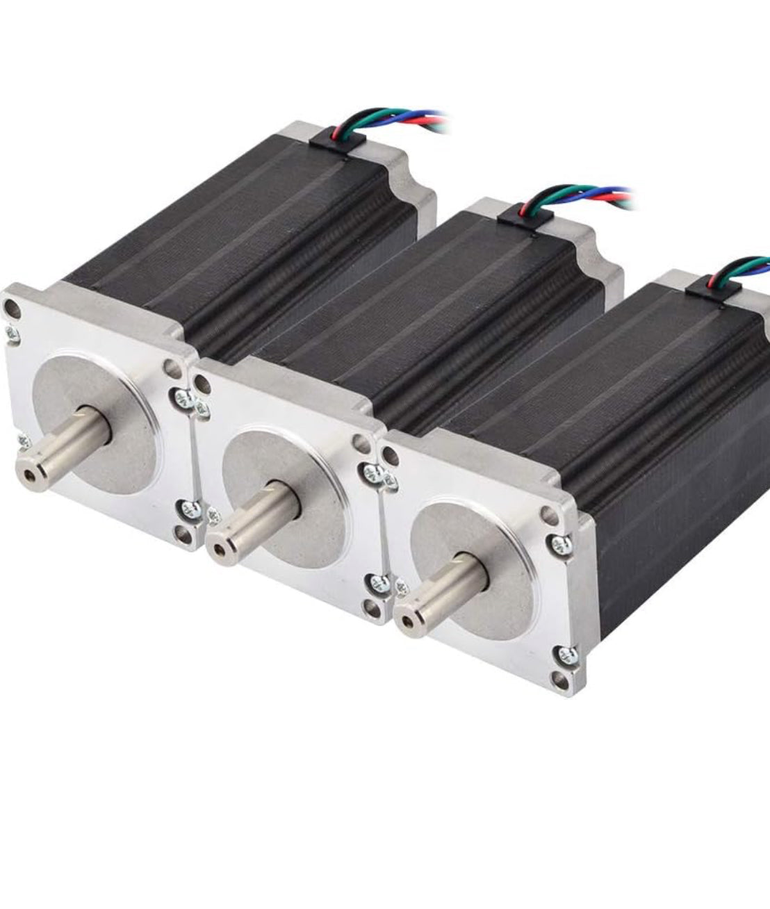 STEPPERONLINE 3PCS 3Nm Nema 23 Stepper Motor 4.2A 4-wires 10mm Shaft DIY CNC Mill Lathe Router