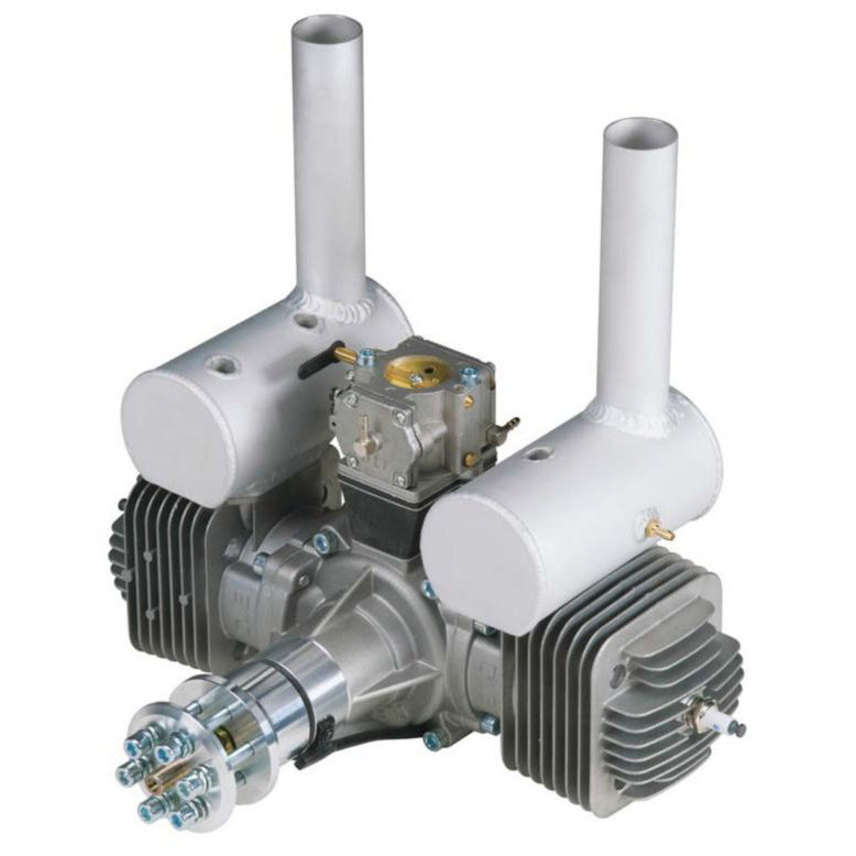 DLE-170 170cc Twin Gas Engine With Electronic Ignition And Mufflers