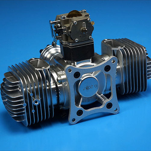 DLE-170 170cc Twin Gas Engine With Electronic Ignition And Mufflers