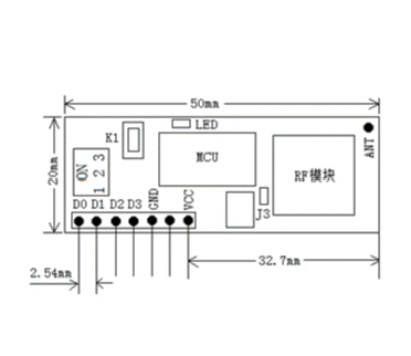 5km Long Range RF Receiver Module Kl-Bt01