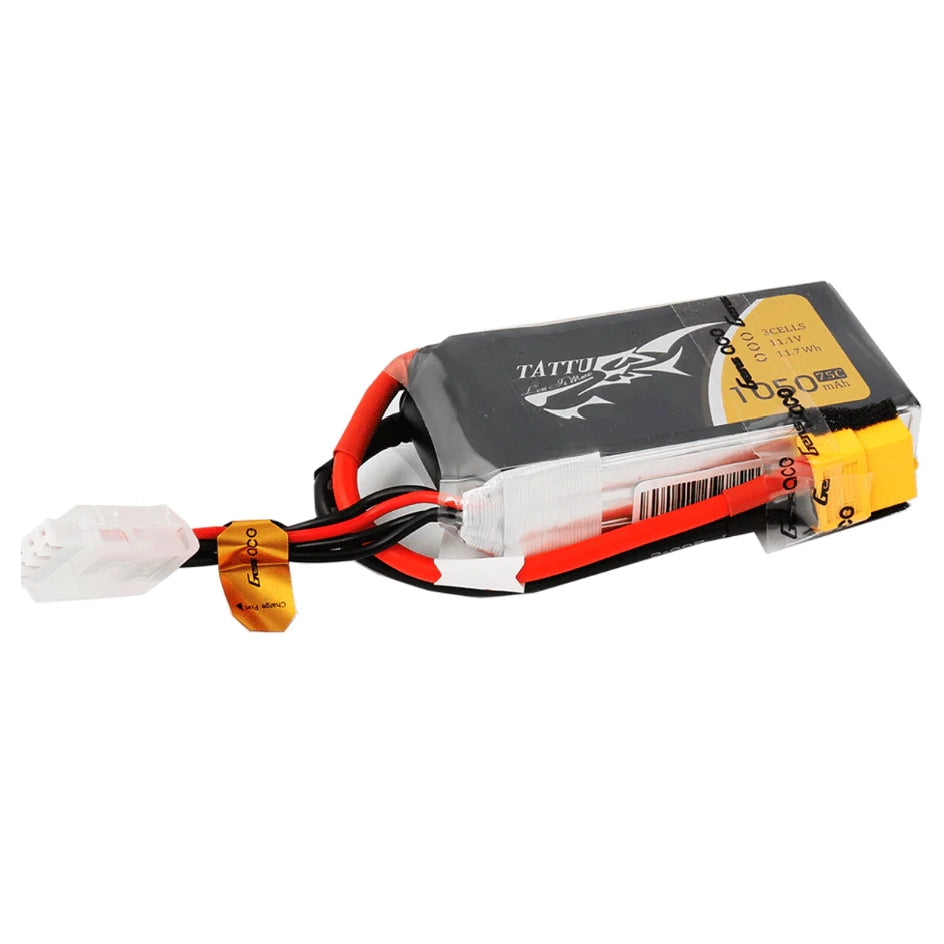 TATTU 1050MAH 11.1V 75C 3S1P Lipo Battery Pack with XT60 Plug