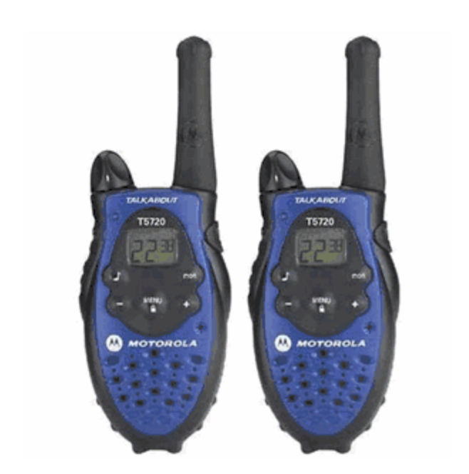 Motorola T5720 Talkabout Rechargeable Radios