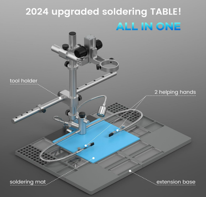 LM249MS Plus 10" HDMI Digital Microscope For Electronics Repair