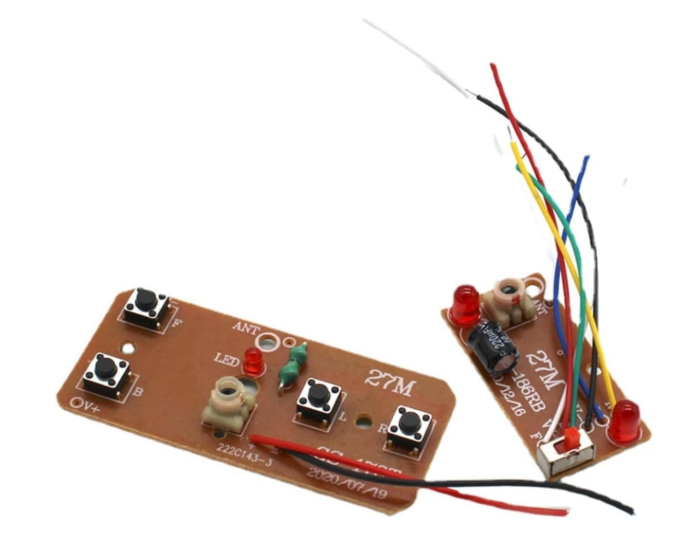 27mhz Four-Way Remote Control Board Two-Way RC Transmitter And Receiver Toy Car Robot Model Accessories For DIY Kids Toys Projects