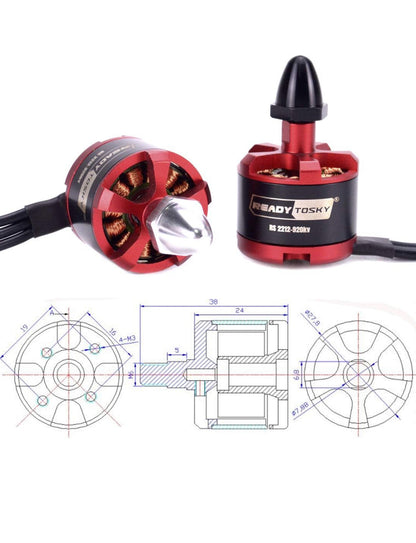 Readytosky 2212 920KV Brushless Motors CW CCW for F330 F450 F550 S500 S550 X525 DJI Phantom Quadcopter(4PCS)
