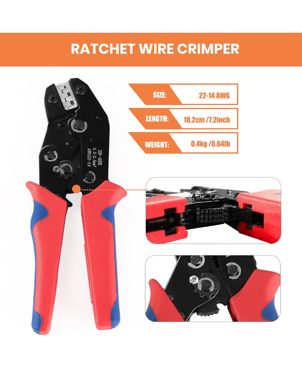 240PCS 18 Kits DT Connectors Kit, Wire Crimping Tool for Deutsch Connectors, Terminal Removal Tool, and Size 16 Stamped Contacts for 14-18 AWG Automotive Wiring (2, 3, 4, 6, 8, 12 Pin)