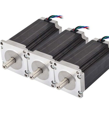 STEPPERONLINE 3PCS 3Nm Nema 23 Stepper Motor 4.2A 4-wires 10mm Shaft DIY CNC Mill Lathe Router