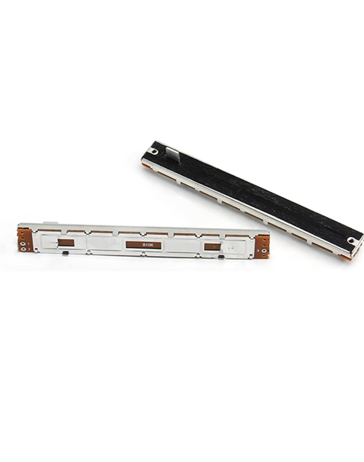 Fielect 5Pcs 10K Slide Potentiometer Carbon Film Fader Variable Resistors Mixer 128mm 3Pins 10K Ohm Linear Potentiometers for Dimming Tuning