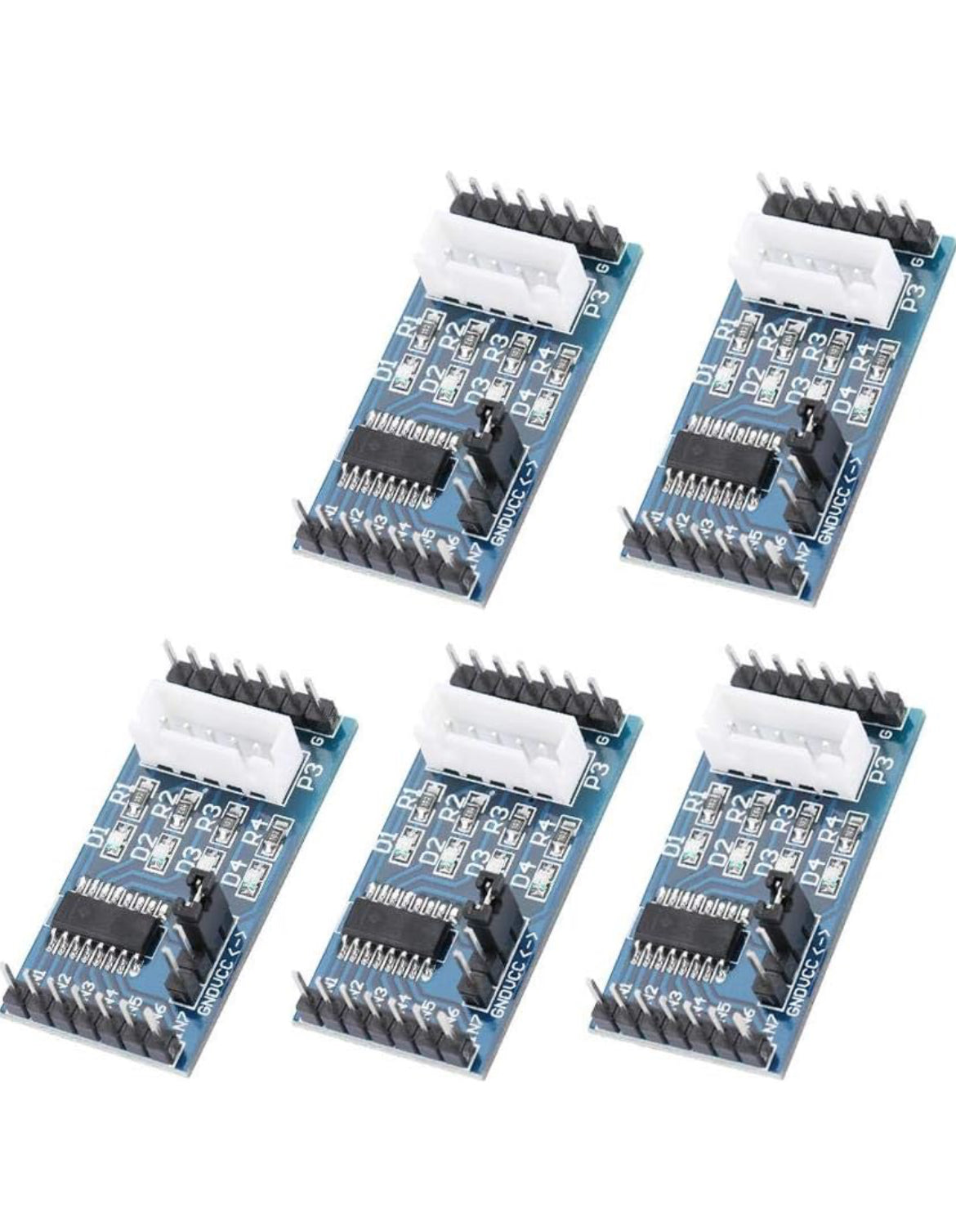 5 Pcs 5-12V ULN2003 Stepper Motor Driver Board Module for 28BYJ-48 Stepper Motor