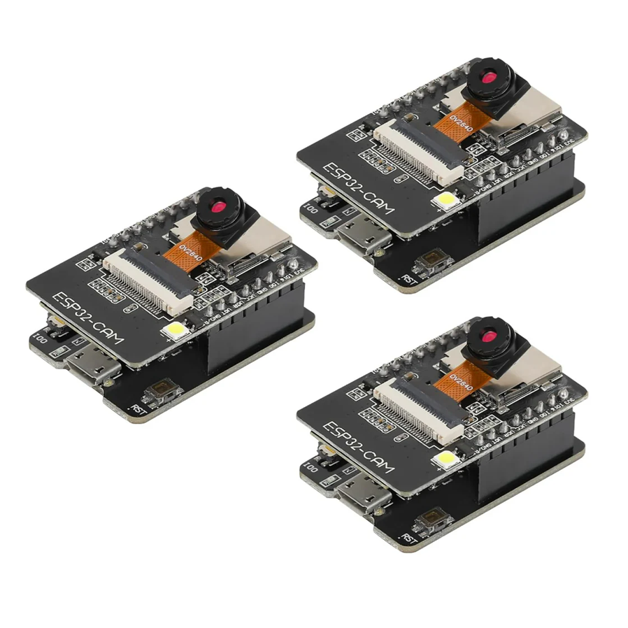 ESP32 CAM Development Board ESP32-CAM 8MP OV2640 Camera Module, WiFi Bluetooth Module ESP32-CAM-MB Micro USB to Serial Port CH340G with TF Card Slot for Raspberry Pi for Arduino