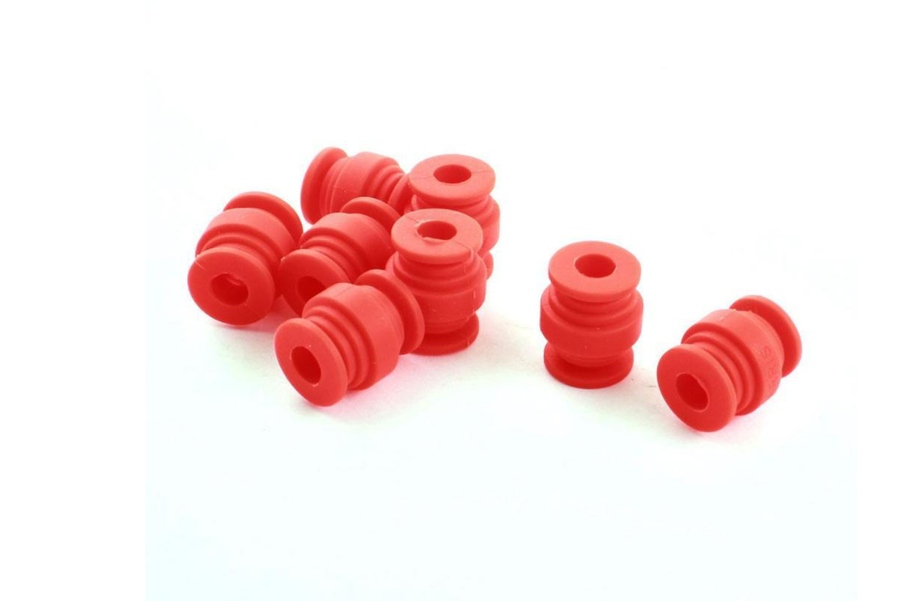 Unique Bargains 8 Pcs 8mm x 20mm Red Anti Vibration Damping Ball for FPV Gimbal Camera Mount
