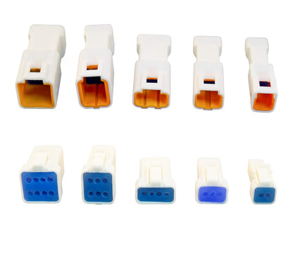 19 Sets JST Connectors for 24 22 20 AWG Wire 2/3/4/6/8 Pin Automotive Electrical Connector Waterproof Plugs with Storage Box (19 Kits)