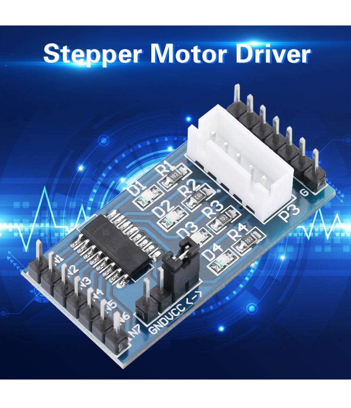 5 Pcs 5-12V ULN2003 Stepper Motor Driver Board Module for 28BYJ-48 Stepper Motor