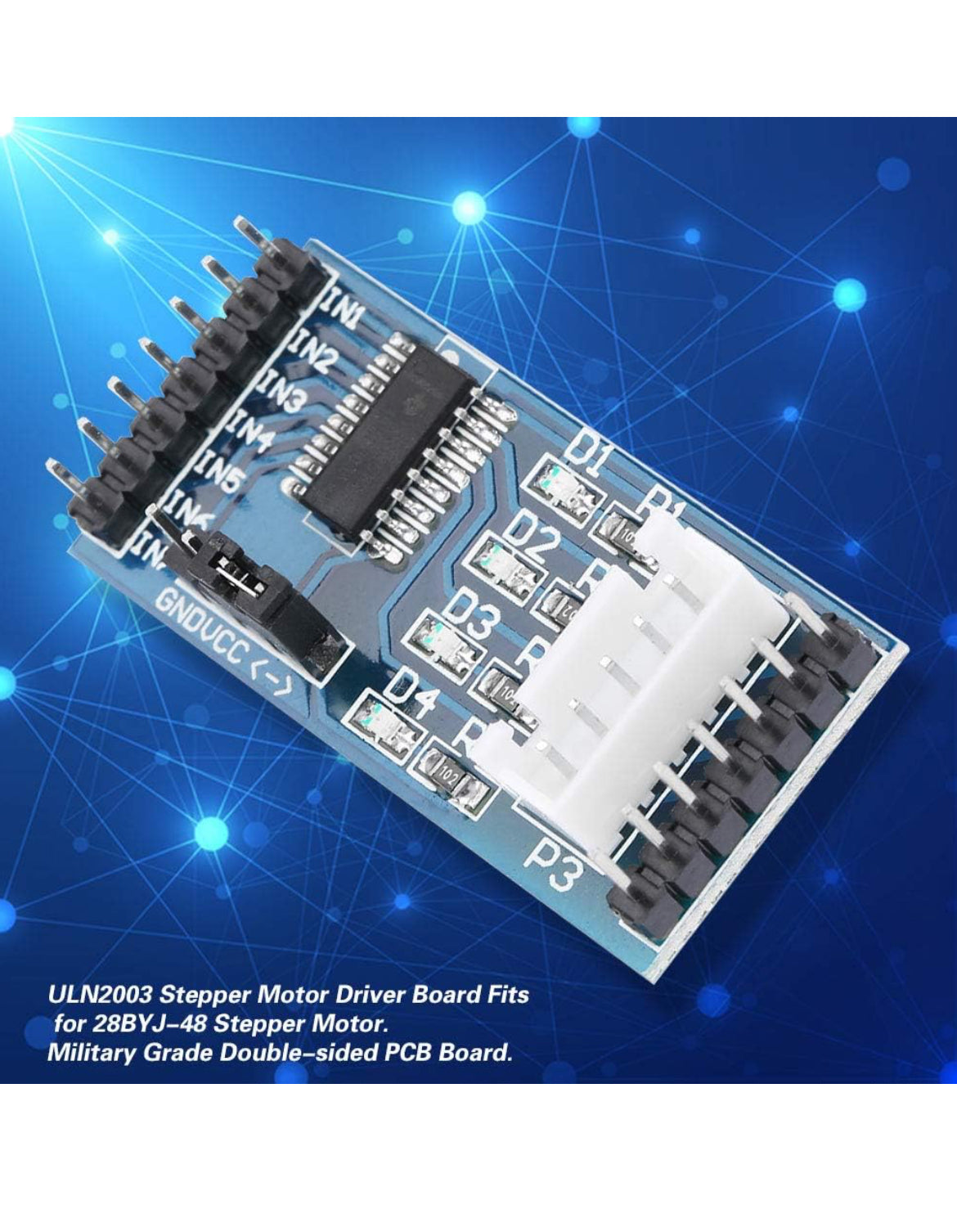 5 Pcs 5-12V ULN2003 Stepper Motor Driver Board Module for 28BYJ-48 Stepper Motor