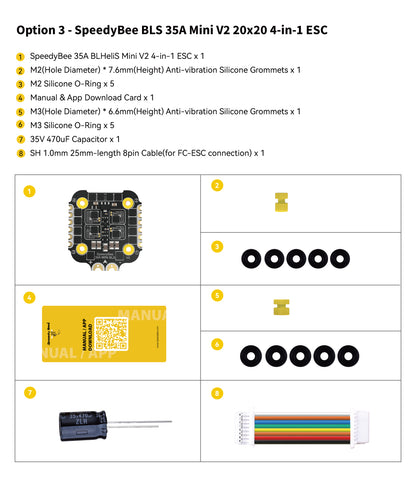 SpeedyBee F405 Mini BLS 35A 20x20 Stack