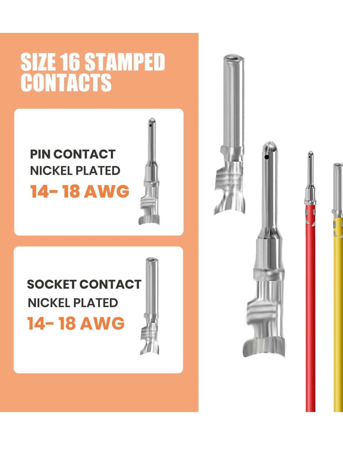 240PCS 18 Kits DT Connectors Kit, Wire Crimping Tool for Deutsch Connectors, Terminal Removal Tool, and Size 16 Stamped Contacts for 14-18 AWG Automotive Wiring (2, 3, 4, 6, 8, 12 Pin)