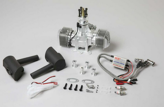 DLE Engines DLE-60 60cc Twin Gas Engine With Electronic Ignition And Mufflers