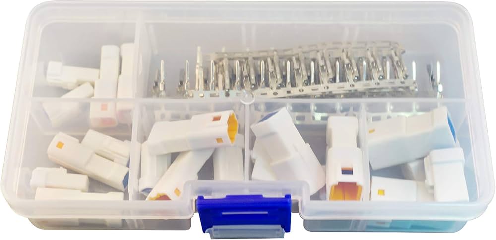 MUYI 196PCS                               Pin Automotive Electrical Connector Waterproof Plugs with Storage Box (19 Kits)