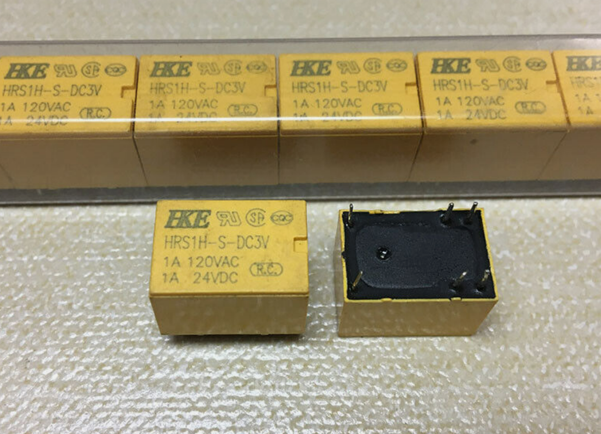 HKE HRS1H-S-DC3V Power Relay 6 Pins 3VDC 1A 120VAC