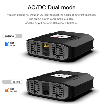 ISDT K4 LiPo Charge/Discharge Cycle Mode Charger,AC 400W DC 600Wx2 Smart Remote Mobile Operation Charger