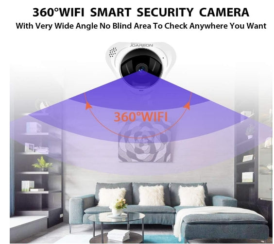 Joareon 360° Panoramic Wireless IP Camera Audio Video WiFi 1.3 Megapixel HD Fish