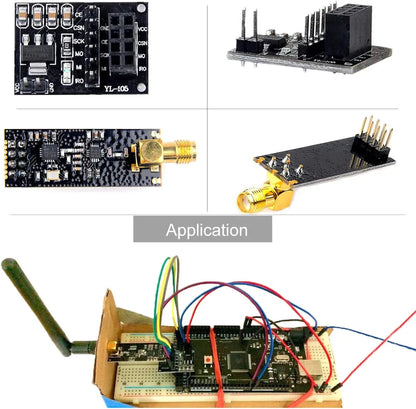 NRF24L01+PA+LNA Wireless Transceiver RF Transceiver Module 2.4G 1100m With Antenna